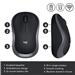 LOGITECH M185 Wireless Mouse, 2.4GHz with USB Mini Receiver, 12-Month Battery Life, 1000 DPI Optical Tracking, Ambidextrous, Compatible with PC, Mac, Laptop - Swift Grey