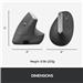 LOGITECH MX Vertical Wireless Mouse – Ergonomic Design Reduces Muscle Strain, Move Content Between 3 Windows and Apple Computers, Rechargeable - Graphite