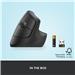 LOGITECH Lift Vertical Ergonomic Mouse, Wireless, Bluetooth or Logi Bolt USB receiver, Quiet clicks, 4 buttons - Graphite