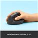 LOGITECH Lift Vertical Ergonomic Mouse, Wireless, Bluetooth or Logi Bolt USB receiver, Quiet clicks, 4 buttons - Graphite