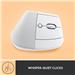 LOGITECH Lift Vertical Ergonomic Mouse, Wireless, Bluetooth or Logi Bolt USB receiver, Quiet clicks, 4 buttons- Off White