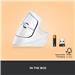 LOGITECH Lift Vertical Ergonomic Mouse, Wireless, Bluetooth or Logi Bolt USB receiver, Quiet clicks, 4 buttons- Off White