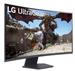 LG UltraGrear 32" QHD 2560x1440 VA Curved 180Hz 1ms AMD FreeSync™ 2x HDMI 1x DisplayPort Gaming Monitor, 32GS60QC-B.AUSQ