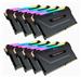 Corsair VENGEANCE® RGB PRO 256GB (8 x 32GB) DDR4 DRAM 3200MHz C16 Memory Kit — Black (CMW256GX4M8E3200C16)