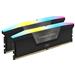 CORSAIR Vengeance RGB 64GB (2x32GB) DDR5 6000MHz CL40 Black 1.35V Unbuffered - Desktop Memory - INTEL XMP (CMH64GX5M2B6000C40)