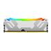 KINGSTON FURY Renegade RGB 32GB (2x16GB) DDR5 6000MHz CL32 White 1.35V UDIMM - Desktop Memory - INTEL XMP (KF560C32RWAK2-32)