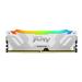 KINGSTON FURY Renegade RGB 32GB (2x16GB) DDR5 6400MHz CL32 White 1.4V UDIMM - Desktop Memory - INTEL XMP (KF564C32RWAK2-32)