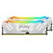 KINGSTON FURY Renegade RGB 32GB (2x16GB) DDR5 6800MHz CL36 White 1.4V UDIMM - Desktop Memory - INTEL XMP (KF568C36RWAK2-32)