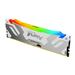 KINGSTON FURY Renegade RGB 32GB (2x16GB) DDR5 7200MHz CL38 White 1.45V UDIMM - Desktop Memory - INTEL XMP (KF572C38RWAK2-32)
