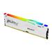 KINGSTON FURY Beast RGB 32GB (2x16GB) DDR5 5200MHz CL36 White 1.25V UDIMM - Desktop Memory - INTEL XMP/ AMD EXPO (KF552C36BWEAK2-32)