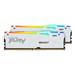 KINGSTON FURY Beast RGB 64GB (2x32GB) DDR5 5600MHz CL36 White 1.25V UDIMM - Desktop Memory - INTEL XMP/ AMD EXPO (KF556C36BWEAK2-64)