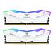 TeamGroup T-FORCE DELTA RGB 32GB (2x16GB) DDR5 6400MHz CL32 White 1.35V UDIMM - Desktop Memory - INTEL XMP (FF4D532G6400HC32ADC01)