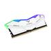 TeamGroup T-FORCE DELTA RGB 32GB (2x16GB) DDR5 6400MHz CL32 White 1.35V UDIMM - Desktop Memory - INTEL XMP (FF4D532G6400HC32ADC01)(Open Box)