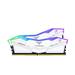 TeamGroup T-FORCE DELTA RGB 32GB (2x16GB) DDR5 6400MHz CL32 White 1.35V UDIMM - Desktop Memory - INTEL XMP (FF4D532G6400HC32ADC01)(Open Box)