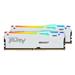 KINGSTON FURY Beast RGB 32GB (2x16GB) DDR5 6000MHz CL30 White 1.4V UDIMM - Desktop Memory - INTEL XMP/ AMD EXPO (KF560C30BWEAK2-32)
