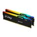 KINGSTON FURY Beast RGB 64GB (2x32GB) DDR5 6400MHz CL32 Black 1.4V UDIMM - Desktop Memory - INTEL XMP/ AMD EXPO (KF564C32BBEAK2-64)(Open Box)