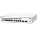 Aruba Instant On 1930 8G Class4 PoE 2SFP 124W Switch - 10 Ports - Manageable - 3 Layer Supported - Modular - 2 SFP Slots - 150 W Power Consumption - 124 W PoE Budget - Optical Fiber, Twisted Pair - PoE Ports - Desktop, Rack-mountable - Lifetime Limited Wa