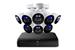 Lorex 4K 12 Camera Capable (8 Wired and 4 Fusion Wi-Fi) 2TB Wired DVR System with 8 Smart Deterrence Cameras
