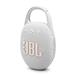 JBL Clip 5 Ultra-Portable Waterproof Speaker with Carabiner, White