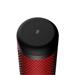 HYPERX QuadCast Electret Condenser Microphone - Black, Red - Stereo -36 dB - Bi-directional, Cardioid, Omni-directional - Shock Mount HX-MICQC-BK