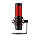 HYPERX QuadCast Electret Condenser Microphone - Black, Red - Stereo -36 dB - Bi-directional, Cardioid, Omni-directional - Shock Mount HX-MICQC-BK