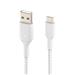 Belkin BOOSTCHARGE Braided USB-C to USB-A Cable 4ft White