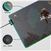 CYBEART | Aquaman Vs. Black Manta Gaming Desk Mat  | XXL Premium RGB LED Licensed Gaming Mouse Pad (900 x 400 x 4mm / Aurora Series)