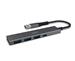 KOPPLEN 4-Port Ultra Slim USB 3.0 Hub | 3* USB3.0 + 1*USB-C | HUB-USB04SGR | Space Grey