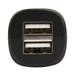 iCAN 12W Dual Port USB-A Car Charger, Black (D950904)