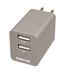 OVERTIME/Delton 2.1 Amp Home Charger Dual Port (Silver)