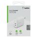 Belkin WCB006dqWH BoostCharge 40W Dual USB-C PD Wall Charger