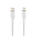 Belkin Braided USB-C to Lightning Cable (2m / 6.6ft) (CAA004bt2MWH)