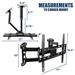 Mount-It! MI-4481 Full Motion Corner TV Wall Mount, fits TVs with VESA pattern from 100x100mm to 400x400mm, screens up to 48", and holds up to 66lbs