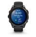 Garmin fenix 8 – 47 mm,AMOLED Sapphire,Carbon Gray DLC Titanium with Black/Pebble Gray Silicone Band