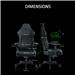 Razer Iskur V2 Gaming Chair - Black and Green