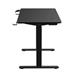 iCAN Electric Height Adjustable Desk, 120*60*73-118cm, 16mm Wooden Tabletop, Memories & Reminder, Cup Holder + Headset Holder + Cable Management , Black