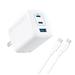 Anker 67W 3-Port GaN Wall Charger with USB-C Cable Bundle(Open Box)