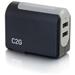 Legrand C2G 2-Port USB Wall Charger - AC Power Adapter