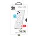 TUFF8 MAG CLEAR BACK W/ WHITE MAGNETIC CIRCLE FOR IPHONE 13 PRO ANTI-BACTERIAL