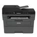 Brother DCP-L2550DW Wireless 3-in-1 Monochrome Laser Printer, Black, Print/Scan/Copy, Print Speed 36 ppm Mono, Auto Duplex Print, Print Quality 2400x600 dpi, Monthly Print Duty Cycle 15000 Pages, 250-sheet Input Tray, Flatbed/ADF scan, Scan to PDF, WiFi/USB/Ethernet, Win/Mac