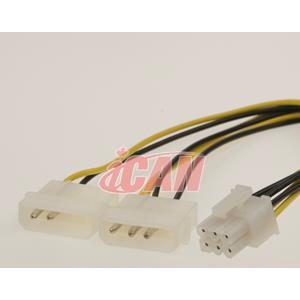 iCAN Internal Computer Power Cable for PCI-Express Video Card Cable