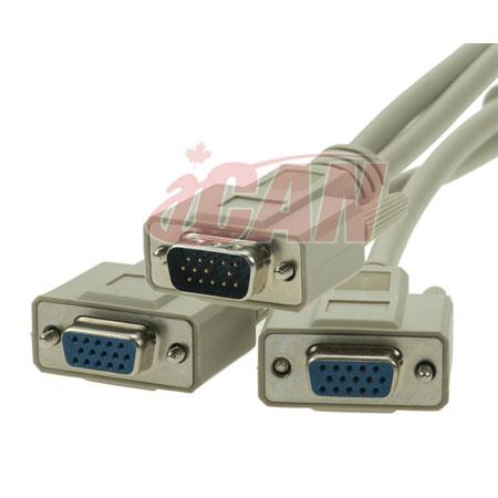 iCAN VGA Y Cable Splitter (VGA Y-009)(Open Box)