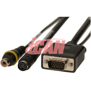 iCAN VGA to S-Video/ RCA Adapter (Premium Shielded)