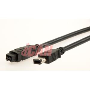 iCAN Firewire (1394B) 9/6-pin Cable - 10 ft.