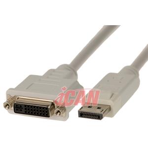 iCAN Premium Displayport Male to DVI-Dual Link Adapter