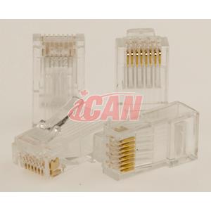 iCAN RJ45 Cat6e 50u Connector Plugs 25 pcs