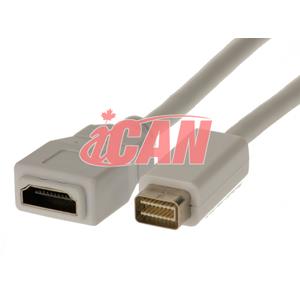 iCAN Mac Mini DVI Male to HDMI Female 1080P Adapter(Open Box)