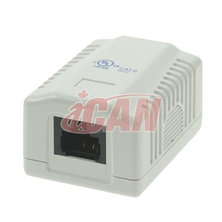 iCAN 1 Port CAT6e Surface Box (Wall Box)