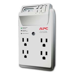 APC P4GC 4-Outlets Wall-Mount Surge Protector - 1020-Joules (P4GC)