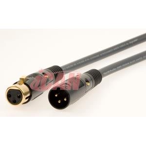 ICAN PREMIUM XLR M/F 22AWG ProAudio Silver Wires OD=8mm - 3 ft